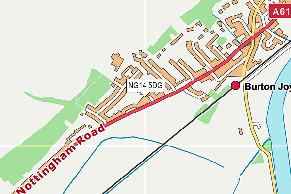NG14 5DG map - OS VectorMap District (Ordnance Survey)