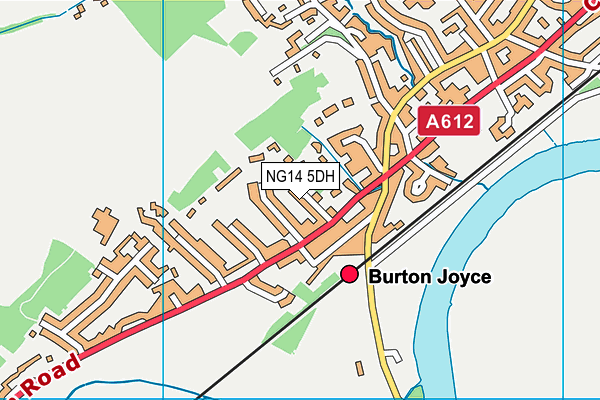 NG14 5DH map - OS VectorMap District (Ordnance Survey)