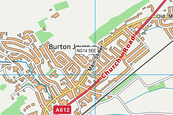 NG14 5EE map - OS VectorMap District (Ordnance Survey)