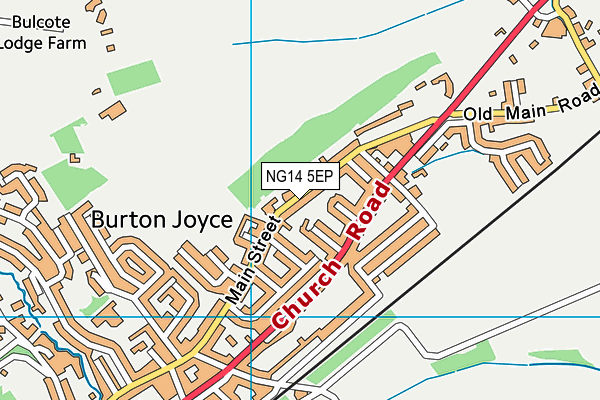 Map of BURTON JOYCE GARAGE LTD at district scale