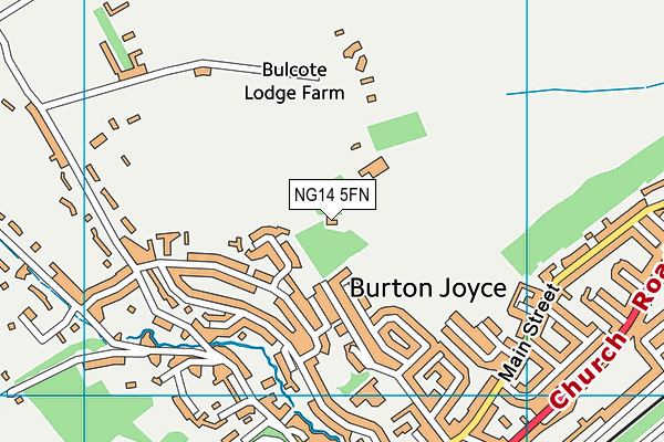 NG14 5FN map - OS VectorMap District (Ordnance Survey)