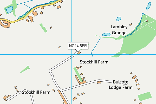 NG14 5FR map - OS VectorMap District (Ordnance Survey)