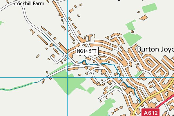 NG14 5FT map - OS VectorMap District (Ordnance Survey)