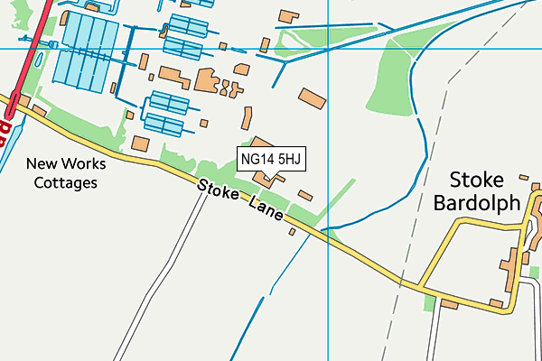 NG14 5HJ map - OS VectorMap District (Ordnance Survey)