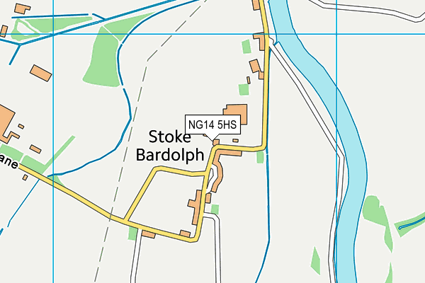 NG14 5HS map - OS VectorMap District (Ordnance Survey)