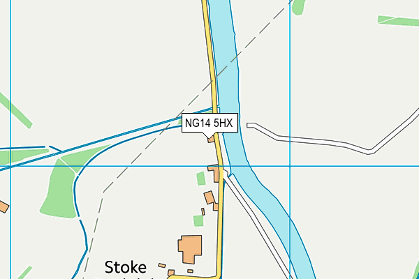 NG14 5HX map - OS VectorMap District (Ordnance Survey)