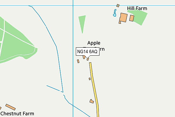 NG14 6AQ map - OS VectorMap District (Ordnance Survey)