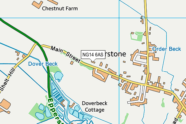 NG14 6AS map - OS VectorMap District (Ordnance Survey)