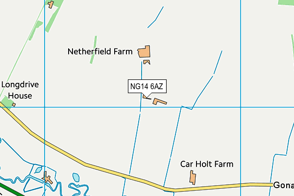 NG14 6AZ map - OS VectorMap District (Ordnance Survey)