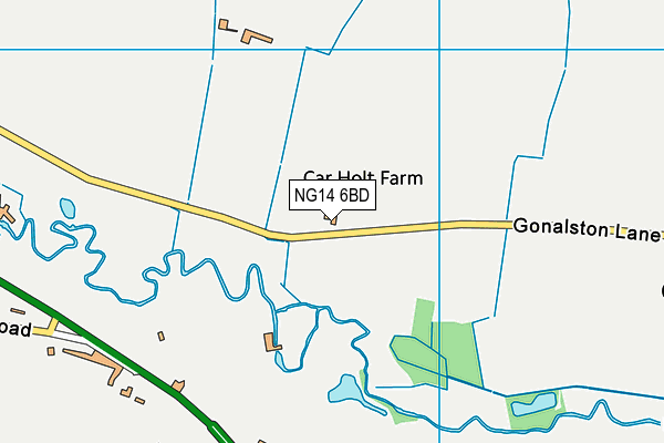 NG14 6BD map - OS VectorMap District (Ordnance Survey)