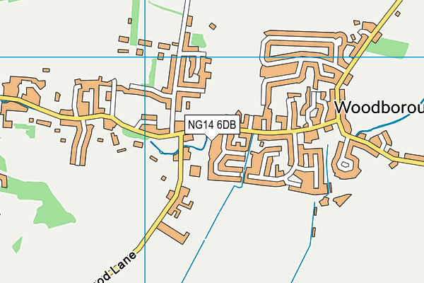 NG14 6DB map - OS VectorMap District (Ordnance Survey)