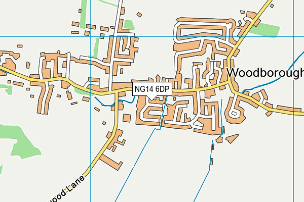 NG14 6DP map - OS VectorMap District (Ordnance Survey)