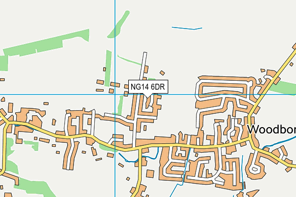 NG14 6DR map - OS VectorMap District (Ordnance Survey)