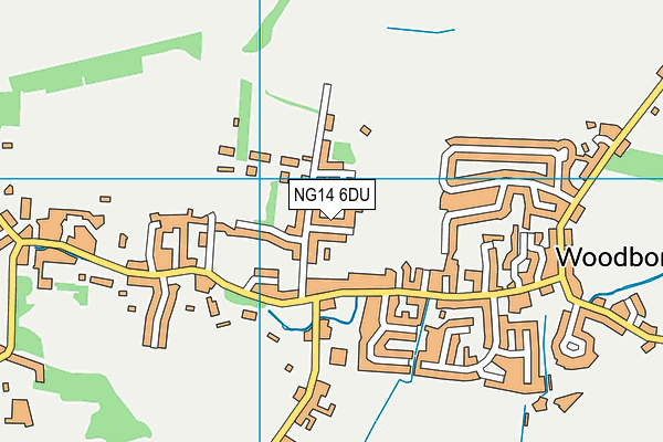 NG14 6DU map - OS VectorMap District (Ordnance Survey)