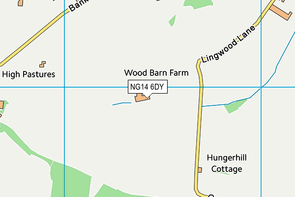 NG14 6DY map - OS VectorMap District (Ordnance Survey)