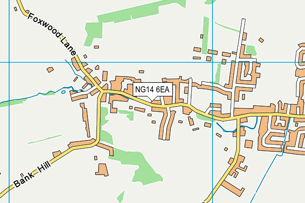 NG14 6EA map - OS VectorMap District (Ordnance Survey)