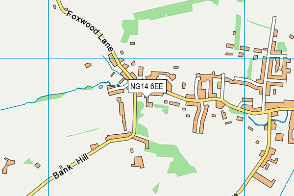 NG14 6EE map - OS VectorMap District (Ordnance Survey)