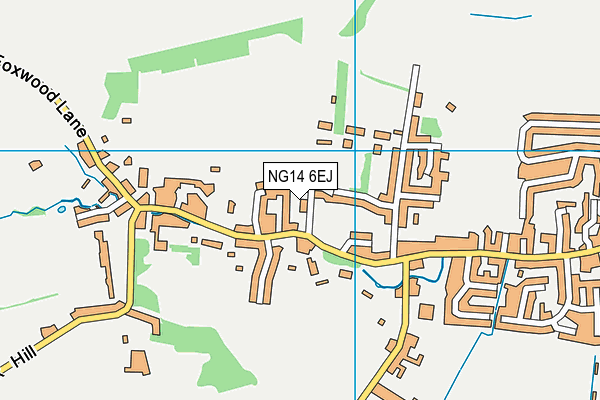 NG14 6EJ map - OS VectorMap District (Ordnance Survey)