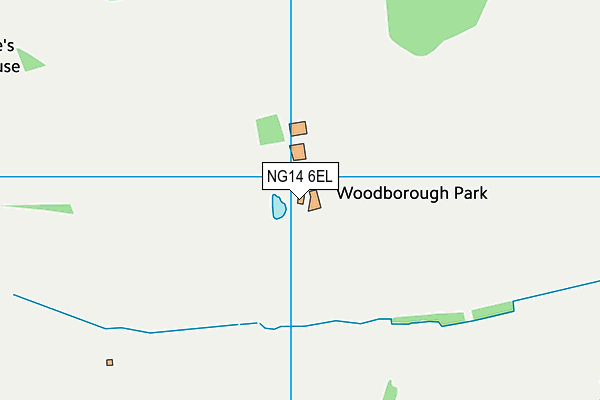 NG14 6EL map - OS VectorMap District (Ordnance Survey)