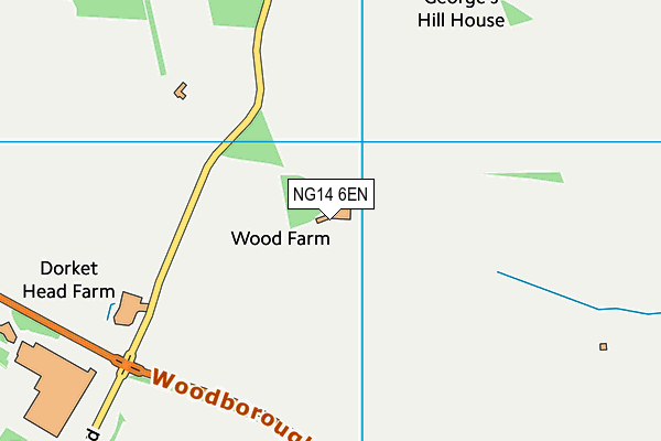 NG14 6EN map - OS VectorMap District (Ordnance Survey)