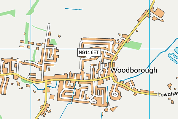 NG14 6ET map - OS VectorMap District (Ordnance Survey)