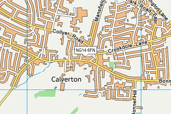 Map of CALVERTON FISH BAR LIMITED at district scale