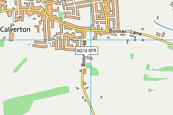 NG14 6FR map - OS VectorMap District (Ordnance Survey)