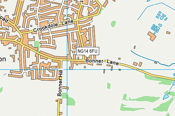 NG14 6FU map - OS VectorMap District (Ordnance Survey)