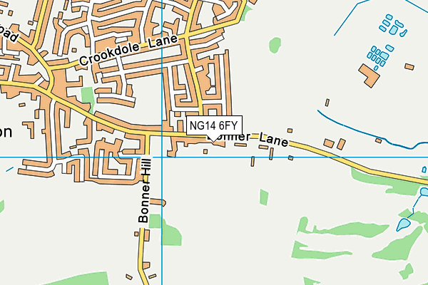 NG14 6FY map - OS VectorMap District (Ordnance Survey)