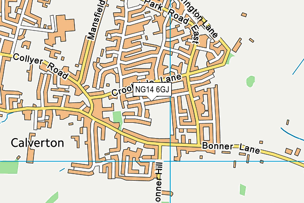 NG14 6GJ map - OS VectorMap District (Ordnance Survey)