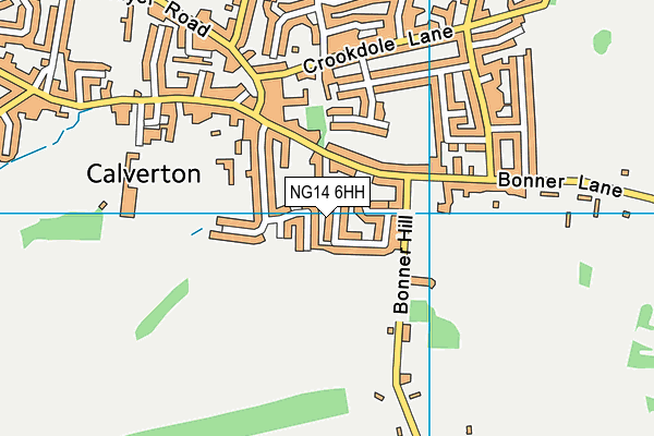 NG14 6HH map - OS VectorMap District (Ordnance Survey)