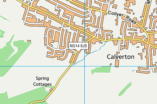 NG14 6JS map - OS VectorMap District (Ordnance Survey)