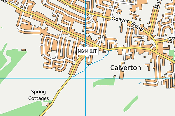 NG14 6JT map - OS VectorMap District (Ordnance Survey)