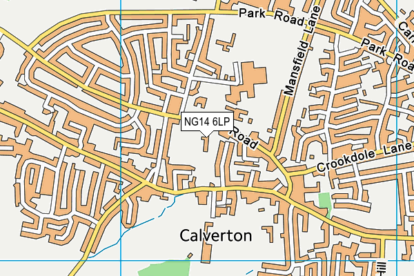 NG14 6LP map - OS VectorMap District (Ordnance Survey)