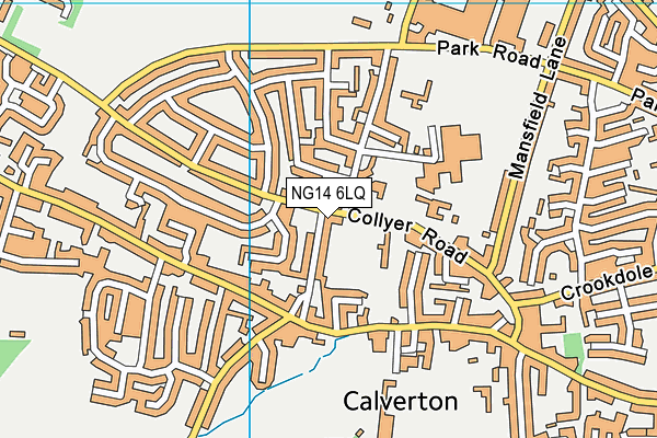 NG14 6LQ map - OS VectorMap District (Ordnance Survey)