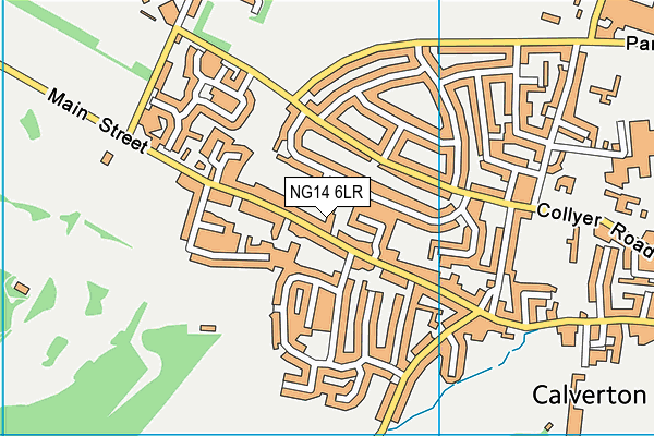 NG14 6LR map - OS VectorMap District (Ordnance Survey)