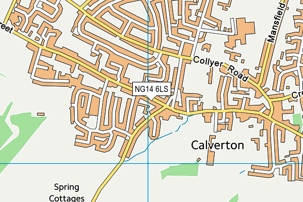 NG14 6LS map - OS VectorMap District (Ordnance Survey)