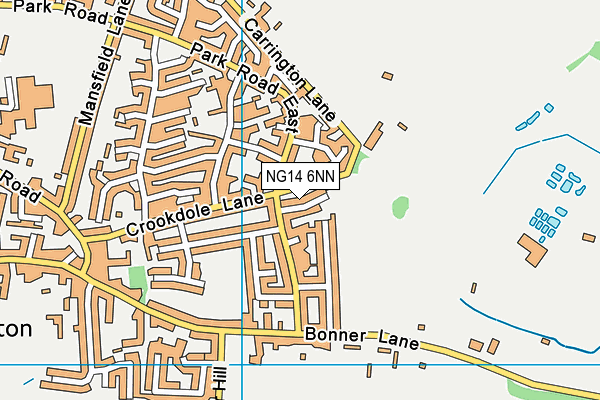 NG14 6NN map - OS VectorMap District (Ordnance Survey)
