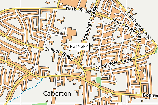 NG14 6NP map - OS VectorMap District (Ordnance Survey)