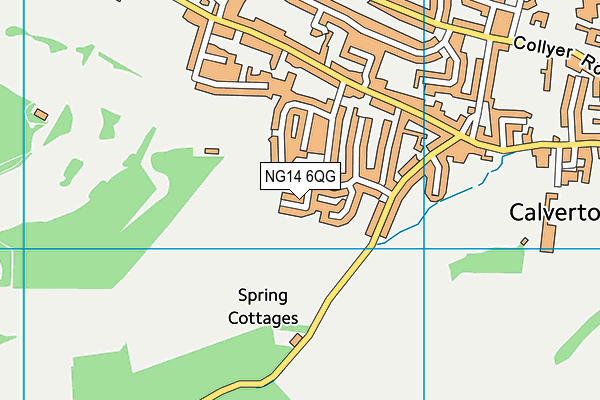 NG14 6QG map - OS VectorMap District (Ordnance Survey)
