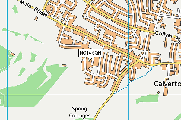NG14 6QH map - OS VectorMap District (Ordnance Survey)