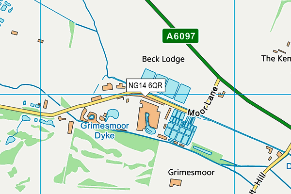 NG14 6QR map - OS VectorMap District (Ordnance Survey)