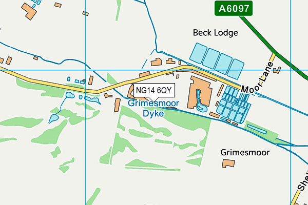 NG14 6QY map - OS VectorMap District (Ordnance Survey)