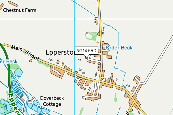 NG14 6RD map - OS VectorMap District (Ordnance Survey)