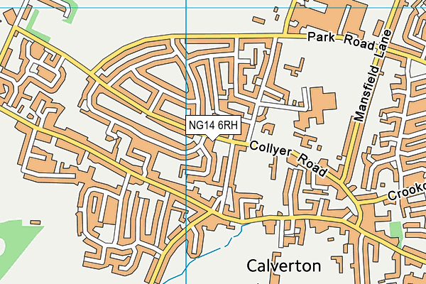 NG14 6RH map - OS VectorMap District (Ordnance Survey)