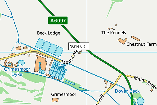 NG14 6RT map - OS VectorMap District (Ordnance Survey)