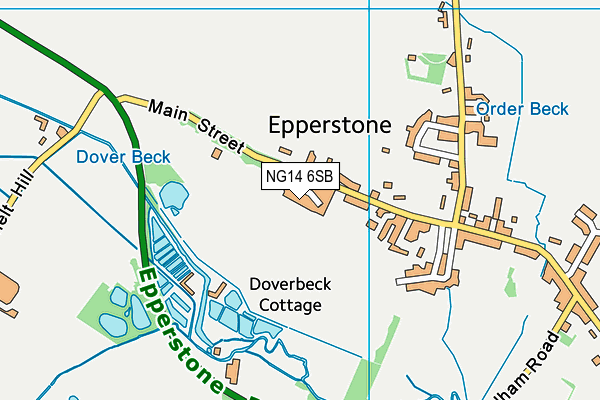 NG14 6SB map - OS VectorMap District (Ordnance Survey)