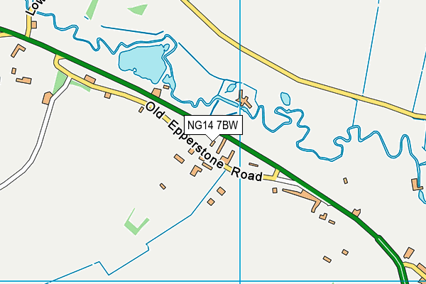 NG14 7BW map - OS VectorMap District (Ordnance Survey)