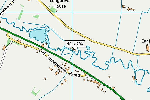 NG14 7BX map - OS VectorMap District (Ordnance Survey)