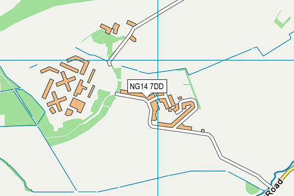 NG14 7DD map - OS VectorMap District (Ordnance Survey)